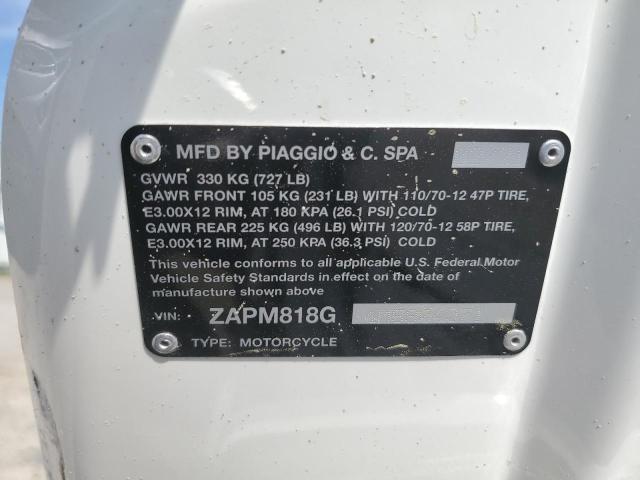 2021 PIAGGIO MOTORCYCLE - ZAPM818G4M5904071