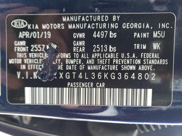 5XXGT4L36KG364802 KIA Optima Lx