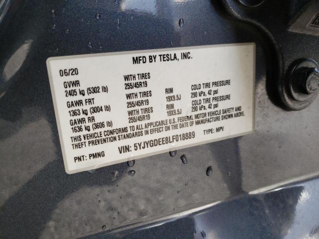 5YJYGDEE8LF018889 Tesla Model Y