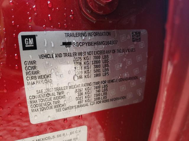 2021 CHEVROLET SILVERADO2 3GCPYBEH6MG164937