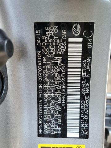 2015 LEXUS ES 350 JTHBK1GG6F2200291