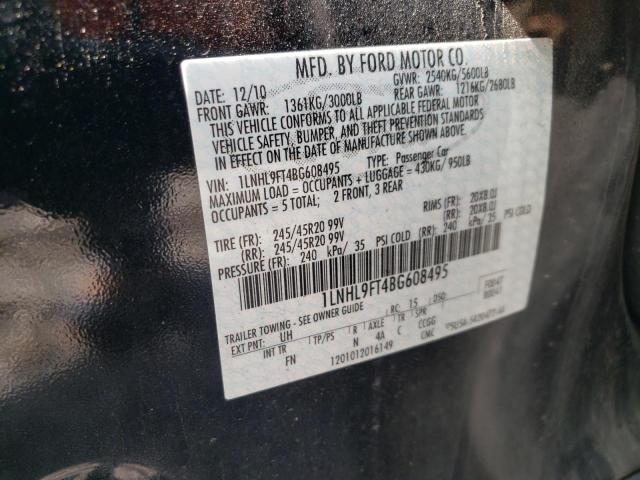1LNHL9FT4BG608495 Lincoln MKS