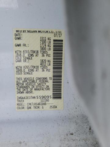1N6AA1EJ7HN559095 Nissan TITAN S