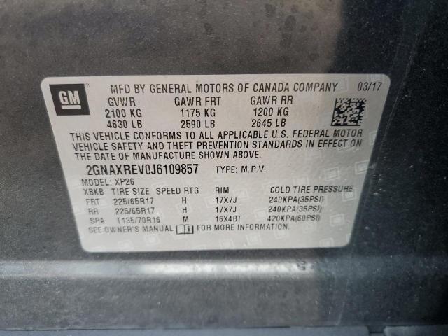 2018 CHEVROLET EQUINOX LS - 2GNAXREV0J6109857