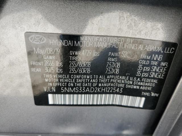 2019 HYUNDAI ACCENT BLU - 5NMS33AD2KH122543