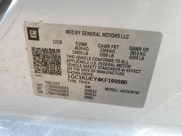 2019 CHEVROLET 2500 HD - 1GC1KUEY4KF199980