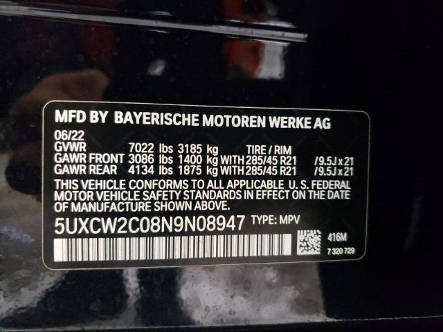 VIN 5UXCW2C08N9N08947 2022 BMW X7, Xdrive40I no.14