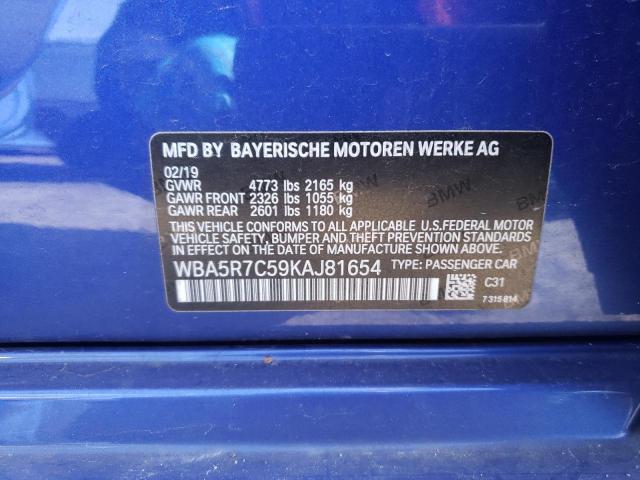 2019 BMW 330XI - WBA5R7C59KAJ81654