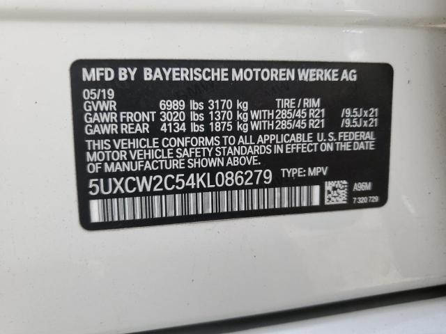 VIN 5UXCW2C54KL086279 2019 BMW X7, Xdrive40I no.13