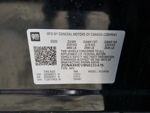 2022 CHEVROLET EQUINOX LS - 2GNAXHEV8N6131475