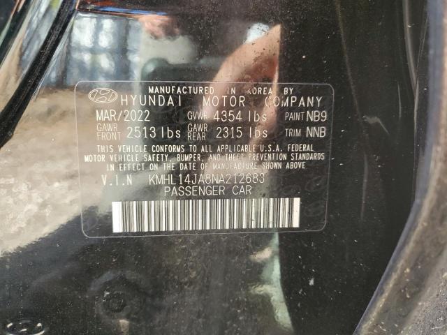2022 HYUNDAI SONATA SEL KMHL14JA8NA212683