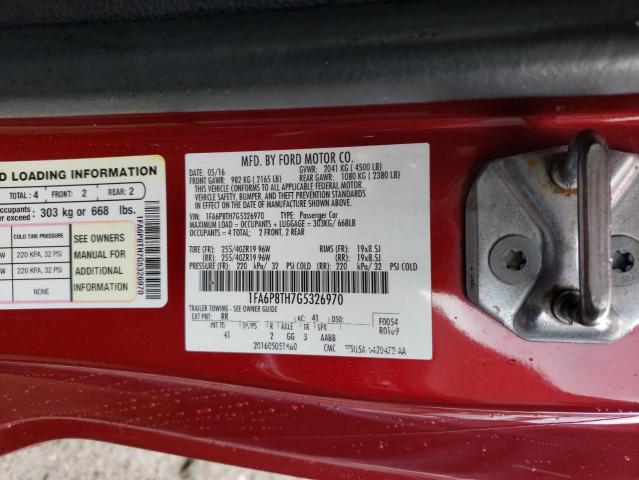 2016 FORD MUSTANG - 1FA6P8TH7G5326970