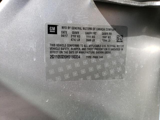 2017 CHEVROLET IMPALA LT - 2G1105S39H9186334