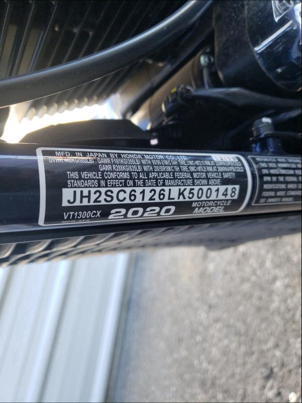2020 HONDA VT1300 CX JH2SC6126LK500148