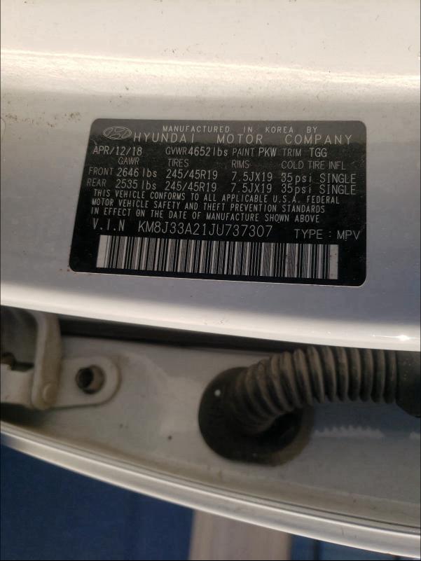 2018 HYUNDAI TUCSON VAL KM8J33A21JU737307