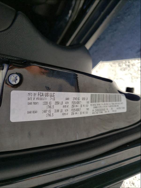 2016 DODGE GRAND CARA 2C4RDGEG5GR384383
