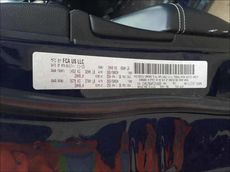 2015 JEEP GRAND CHER 1C4RJFBG4FC214269