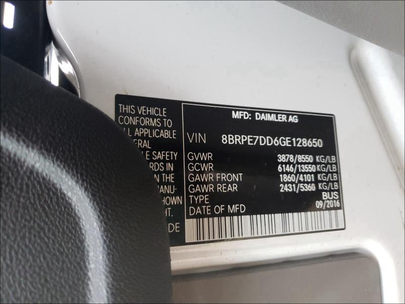 2016 MERCEDES-BENZ SPRINTER 2 8BRPE7DD6GE128650
