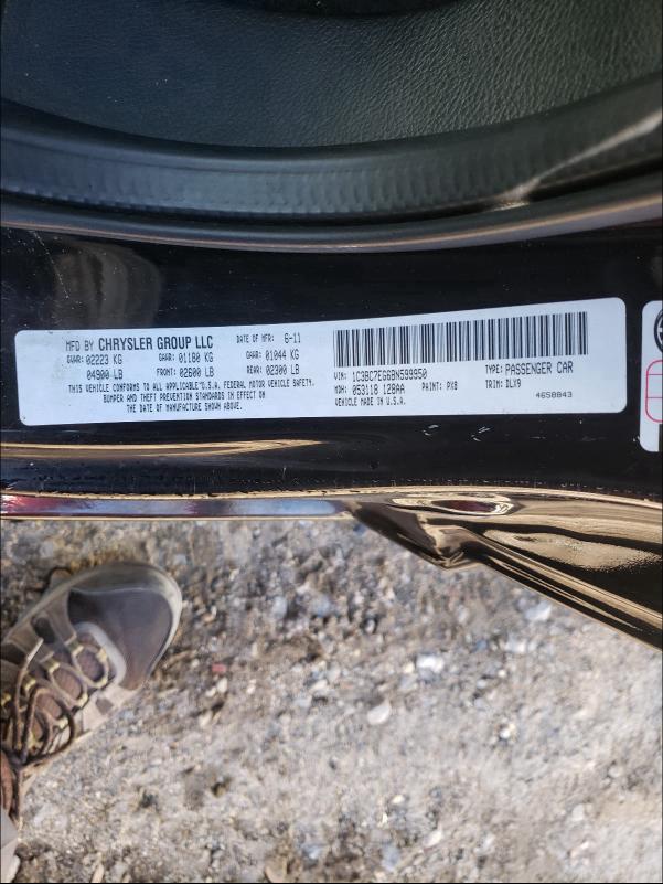 2011 CHRYSLER 200 LIMITE 1C3BC7EG6BN599950