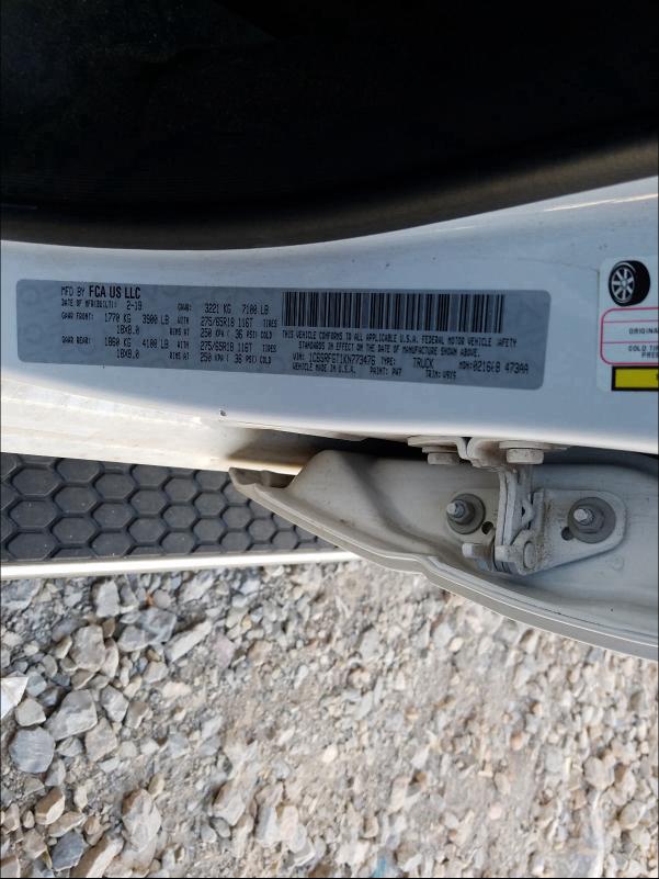 2019 RAM 1500 TRADE 1C6SRFGT1KN773476