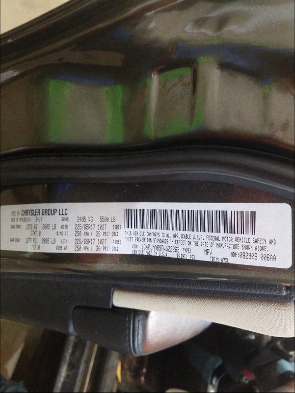 2015 JEEP CHEROKEE S 1C4PJMAB9FW522263