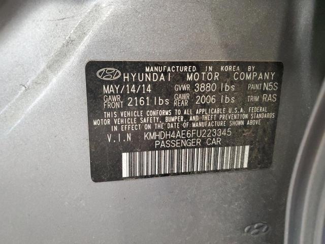 2015 HYUNDAI ELANTRA SE KMHDH4AE6FU223345