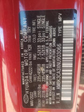 KM8K3CA3XNU903066 Hyundai Kona N Line