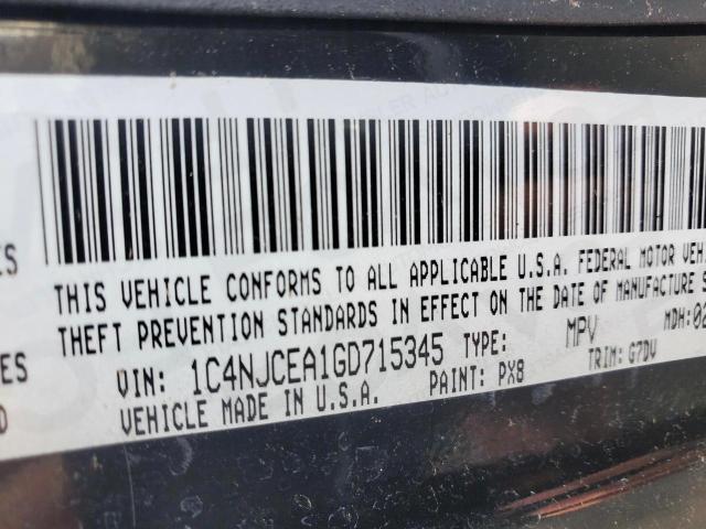1C4NJCEA1GD715345 Jeep Compass Latitude