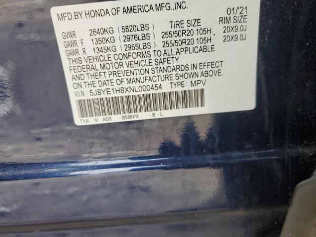2022 ACURA MDX ADVANC - 5J8YE1H8XNL000454