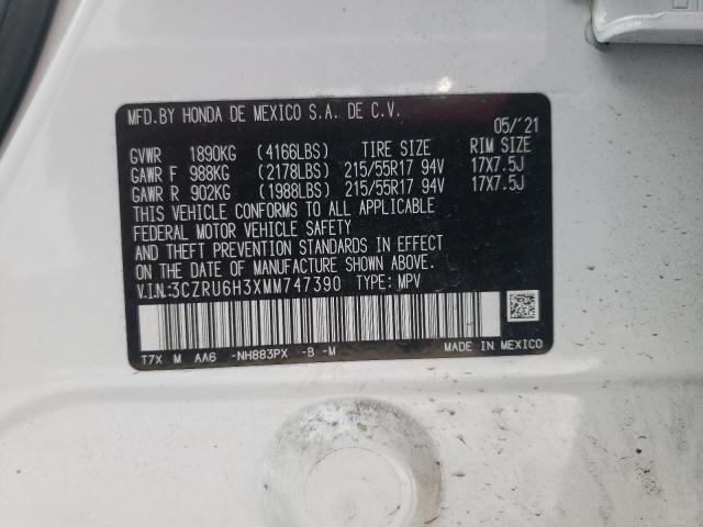 2021 HONDA HR-V LX 3CZRU6H3XMM747390