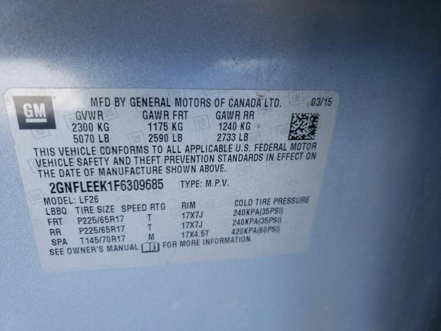 2015 CHEVROLET EQUINOX LS 2GNFLEEK1F6309685