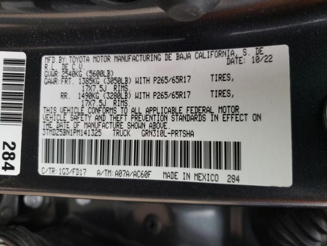 2023 TOYOTA TACOMA DOU 3TMDZ5BN1PM141325