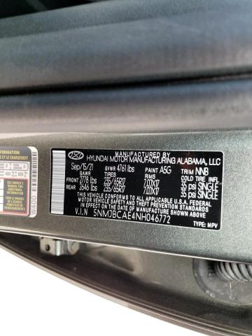 5NMJBCAE4NH046772 Hyundai TUCSON SEL