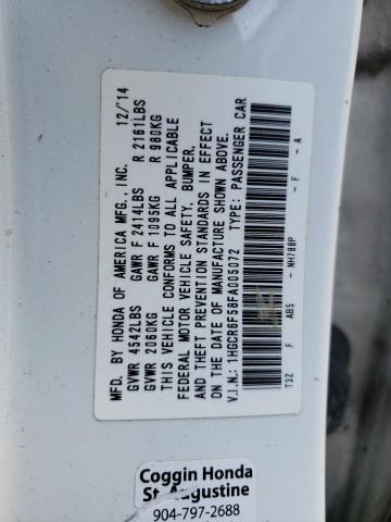 2015 HONDA ACCORD HYB - 1HGCR6F58FA005072