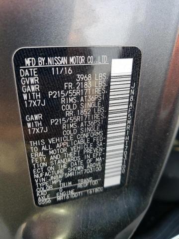 JN8AF5MR1HT703100 Nissan Juke