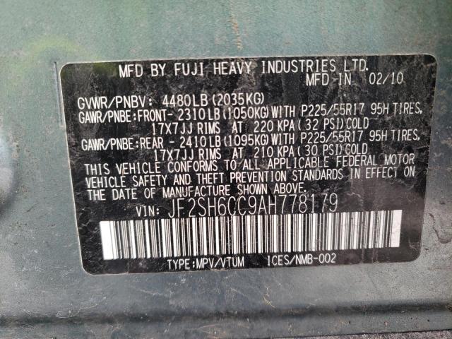 JF2SH6CC9AH778179 Subaru Forester 2.5x Premium