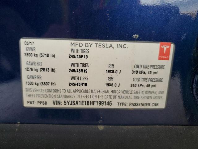 5YJSA1E18HF199146 Tesla MODEL S