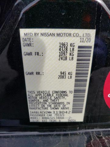 1N4BL4CV2MN319042 Nissan ALTIMA SR