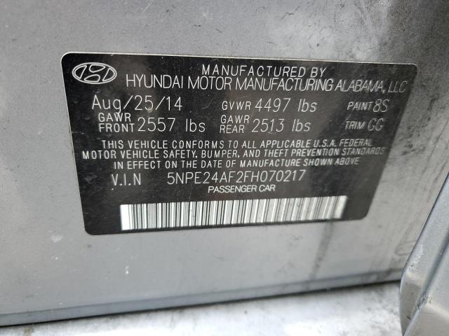 2015 HYUNDAI SONATA SE 5NPE24AF2FH070217