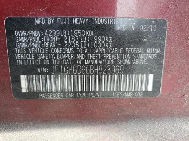JF1GH6D66BH823969 Subaru Impreza Outback Sport