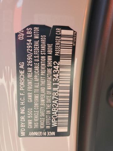 2018 PORSCHE PANAMERA 4 - WP0AB2A78JL134342