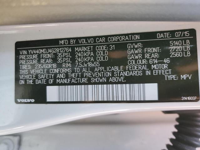 2016 VOLVO XC60 T5 - YV440MDJ4G2812764