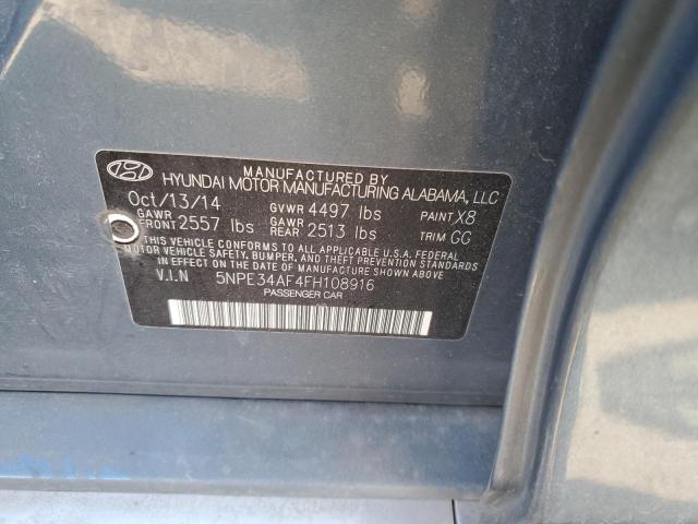 2015 HYUNDAI SONATA SPO 5NPE34AF4FH108916