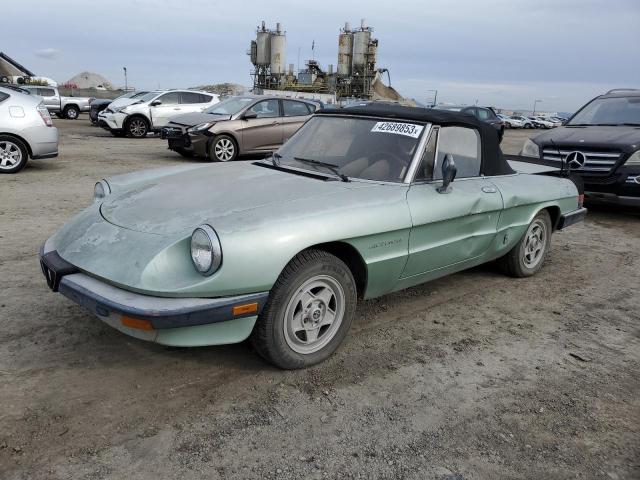 Salvage cars for sale from Copart San Diego, CA: 1985 Alfa Romeo Veloce 2000 Spider