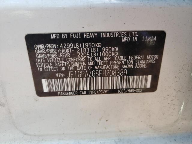 JF1GPAZ68FH208389 Subaru Impreza Sport Limited