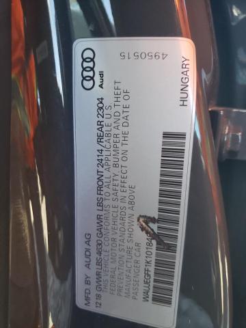 2019 AUDI A3 PREMIUM WAUJEGFF1K1018463