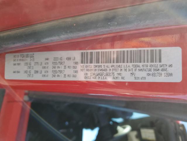 VIN 1C4AJWAG6FL663175 2015 JEEP WRANGLER no.12