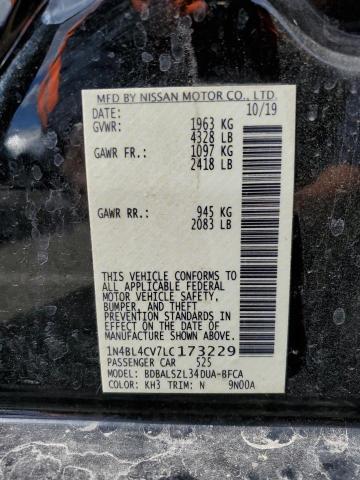1N4BL4CV7LC173229 Nissan ALTIMA SR