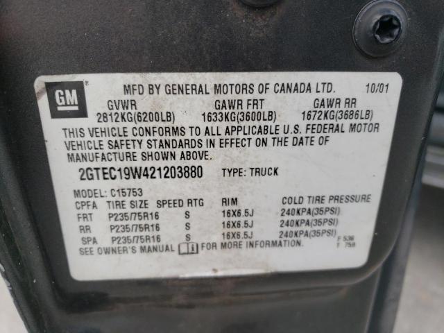 2GTEC19W421203880 GMC New Sierra C1500