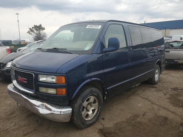 Salvage cars for sale from Copart Woodhaven, MI: 2001 GMC Savana G1500 Luxury